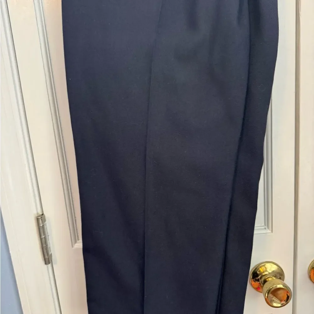 Men’s Navy Utility Dress Pants, heavy duty. Like New. Side pockets. 34 Reg